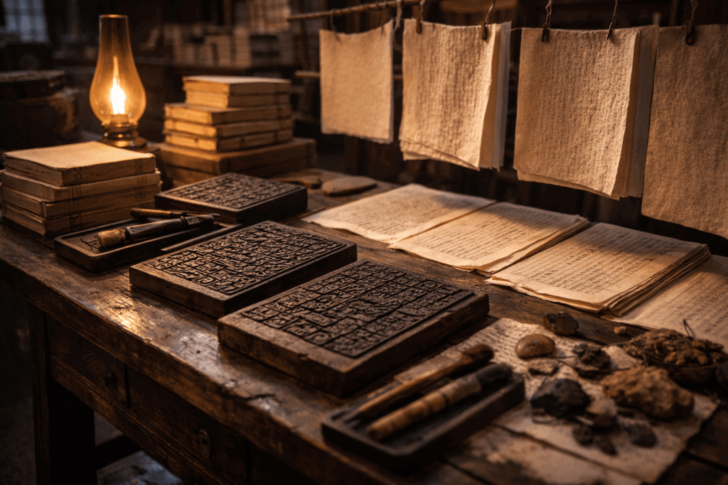 Li Shizhen Compendium of Materia Medica woodblock printing workshop