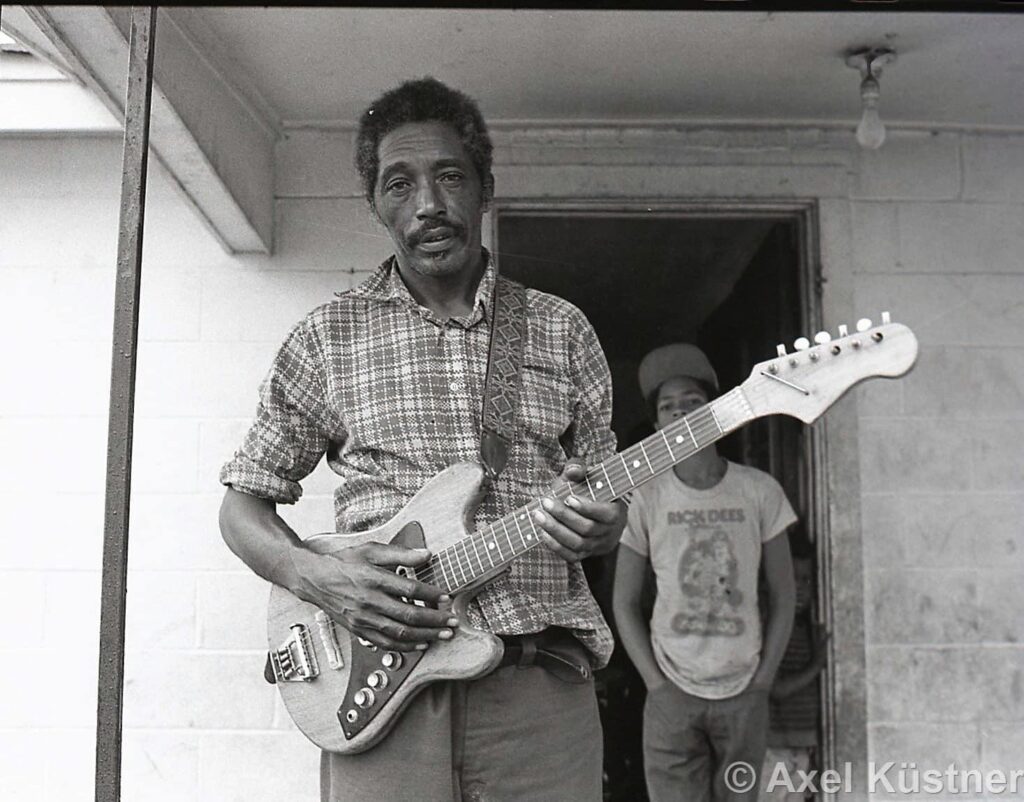 RL Burnside iconic Mississippi hill country blues portrait by Axel Küstner